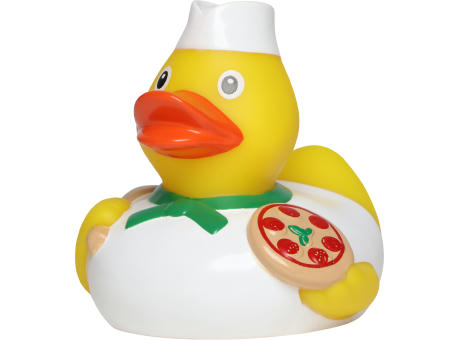 Quietsche-Ente Pizzabäcker Werbeartikel