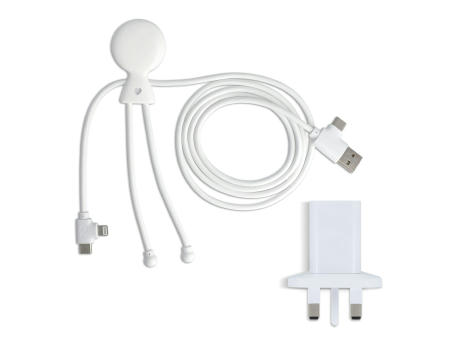 Product image 2090 - Xoopar Mr. Bio Langes Ladekabel + UK Stecker Adapter Werbeartikel