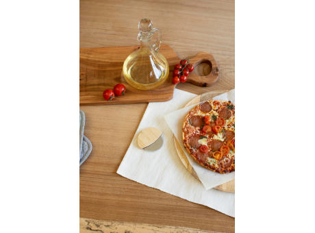 Pizzaschneider aus Bambus Ian Werbeartikel