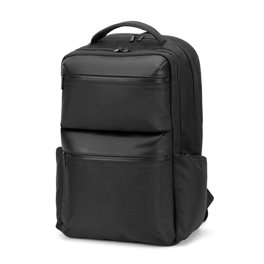 Product image COPENHAGEN. Wasserabweisender Rucksack aus recyceltem Twill mit zwei großen Fronttaschen, 17'3 Zoll Werbeartikel