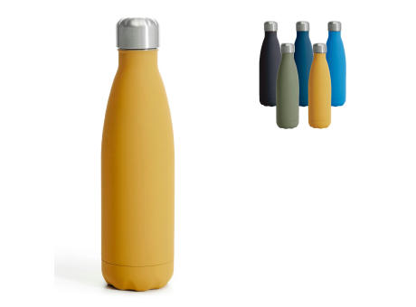 Sagaform Nils Stahlflasche Gummi 500ml Werbeartikel