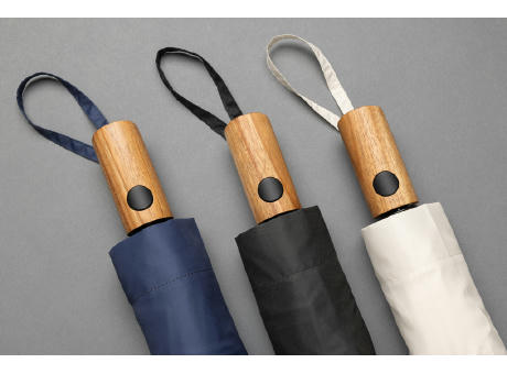 Kaycey 21“ Auto-Open Mini-Regenschirm aus AWARE™ rPET Werbeartikel