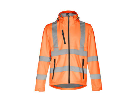 THC ZAGREB WORK. Softshell-Jacke mit hoher Sichtbarkeit (Unisex) Werbeartikel