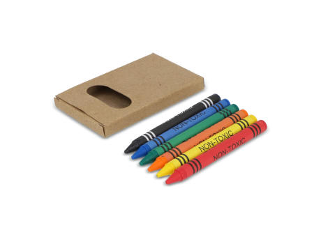 6 Stück Buntstifte in Bastelbox bedrucken