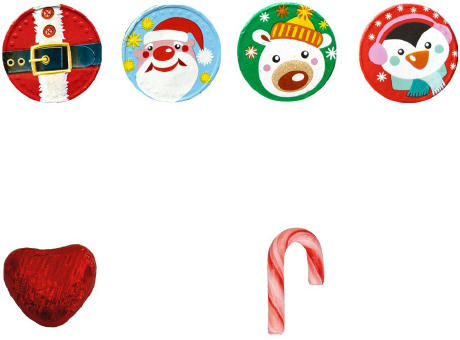 Werbebriefchen,   1 Stück, Inhalt: Weihnachtstaler bedrucken