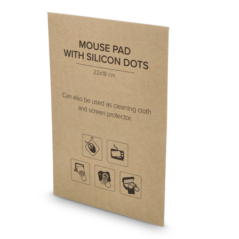 Mikrofaser-Mauspad mit Silikonpunkten 18 x 22 cm (325 g/m²) Sublimationsdruck Werbeartikel