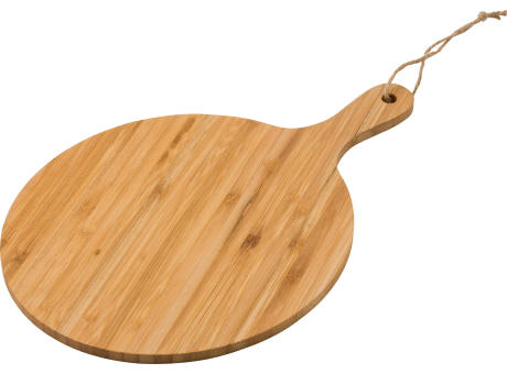 Schneidebrett aus Bambus rund Heddy Werbeartikel