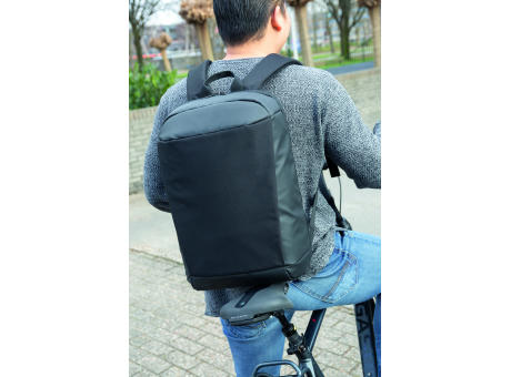 Madrid Anti-Diebstahl RFID USB Laptop-Rucksack bedrucken