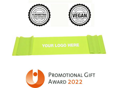 Product image Fitnessband grün (mittel) - nachhaltig & vegan - ab 400 St. bedrucken