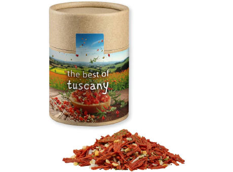 Product image Gewürzmischung Toskanische Bruchetta, ca. 50g, Kraftpapierdose Midi Werbeartikel