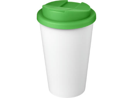 Americano® Eco 350 ml recycelter Becher mit auslaufsicherem Deckel bedrucken