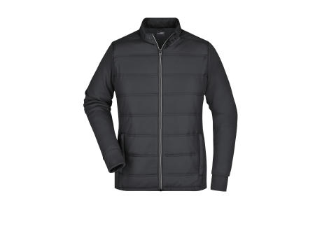 Product image Ladies' Hybrid Sweat Jacket - Modische Sweatjacke in attraktivem Materialmix Werbeartikel