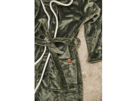 VINGA Louis Luxus Plüsch GRS rPET Bademantel Größe S/M Werbeartikel