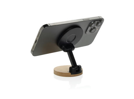 Magmount Telefonständer aus RCS rec. Kunststoff und Bambus Werbeartikel