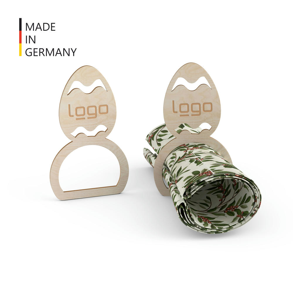 Product image Serviettenring "Osterei" 4-er Set (FSC® zertifiziert) Werbeartikel