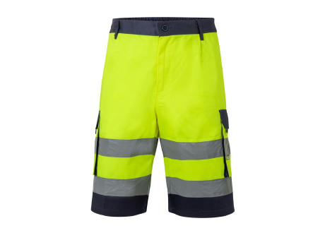 VL HADES. Zweifarbige Bermudashorts mit mehreren Taschen (210 g/m²), aus Baumwolle (20%) und Polyester (80%) bedrucken