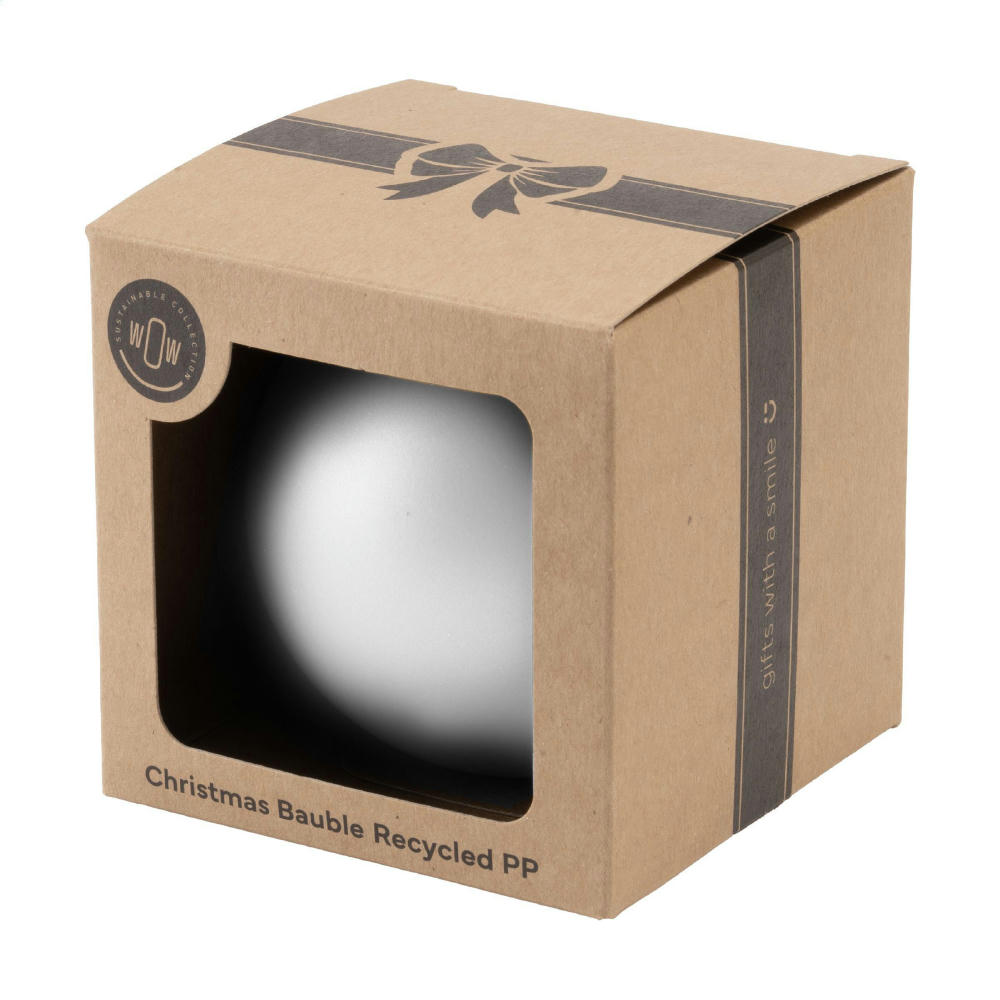 Product image Weihnachtskugel Ø7cm Recycled PP Box - Made in Europe Werbeartikel