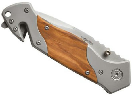 Rettungsmesser 'Rescue', Olivenholz Werbeartikel