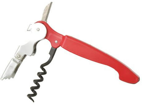 Kellnermesser 'Allegro Color', Doppelhebel, schwarz Werbeartikel