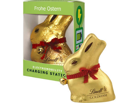 Lindt & Sprüngli Osterhase in Werbegeschenkbox bedrucken