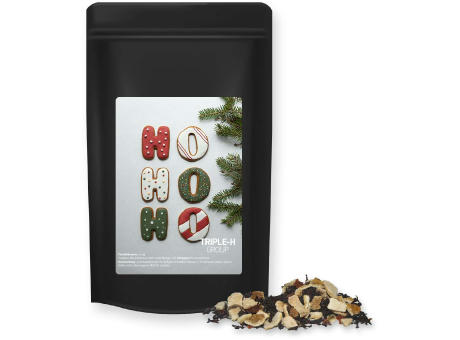 Product image Wintertage Tee, ca. 55g, Standbeutel Midi schwarz Werbeartikel