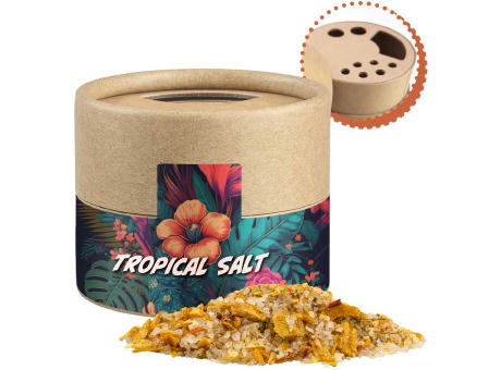Product image Tropiksalz, ca. 50g, Kraftpapierstreuer Mini Werbeartikel