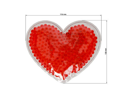 Kühl-/Wärmekissen "Bead", Herz Werbeartikel
