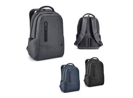 RE-BOSTON. Wasserdichter Laptop-Rucksack aus recyceltem Nylon in 2 Farben mit Fach aus 210D recyceltem Polyester bedrucken