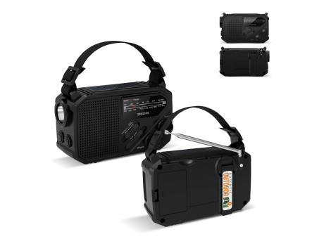 Product image Philips TAR1609 Notfallradio mit analogem FM/AM-Tuner und Taschenlampe Werbeartikel