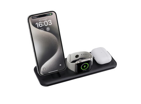 Urban Vitamin Torrance 3-in-1 15W-RCS-Magnetladegerät Werbeartikel