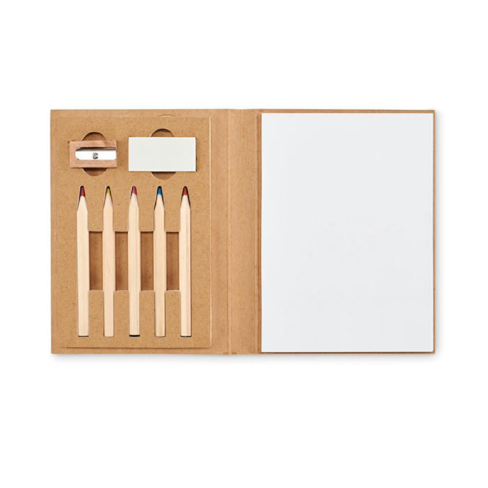 Product image Malset mit 5 Buntstiften Werbeartikel