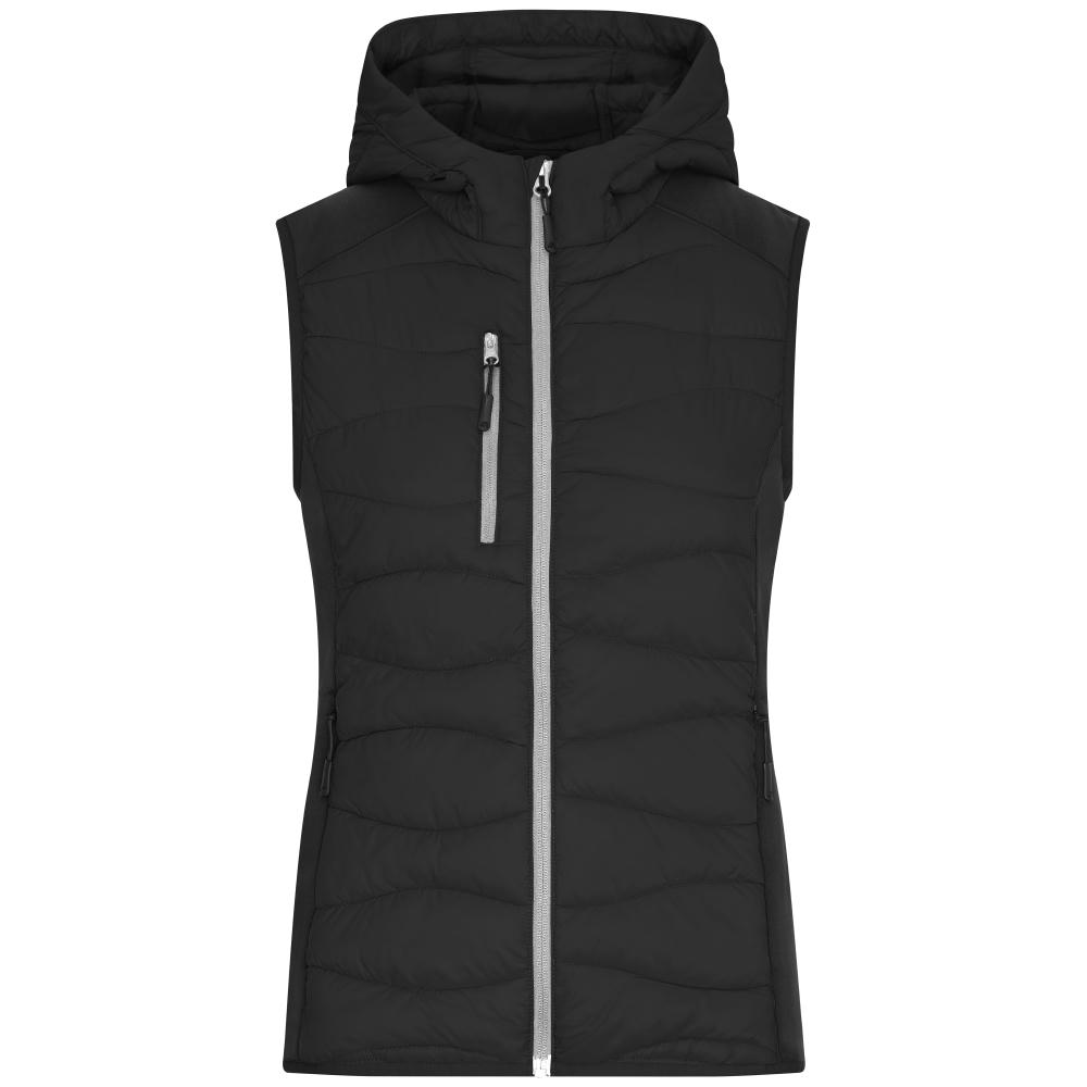 Product image Ladies' Hybrid Vest - Sportliche Weste mit Kapuze im attraktiven Materialmix Werbeartikel