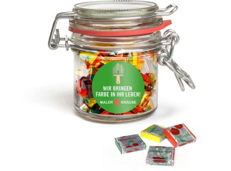 Product image Fruchtkaramellen im Nostalgie Glas Werbeartikel