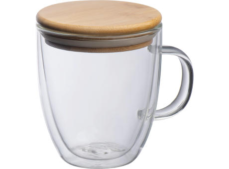Doppelwandige Glastasse bedrucken