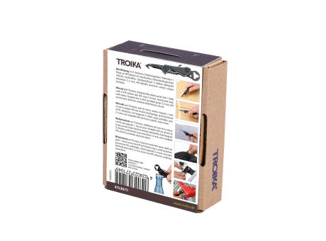 TROIKA Mini-Werkzeug PARCEL CUT & CART Werbeartikel