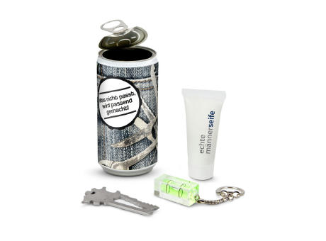 Product image Geschenkset / Präsenteset: Männer-Geheimnis Überraschungsdose Werbeartikel