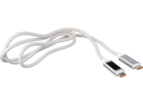 Ladekabel aus Nylongewebe 65W Claudia bedrucken