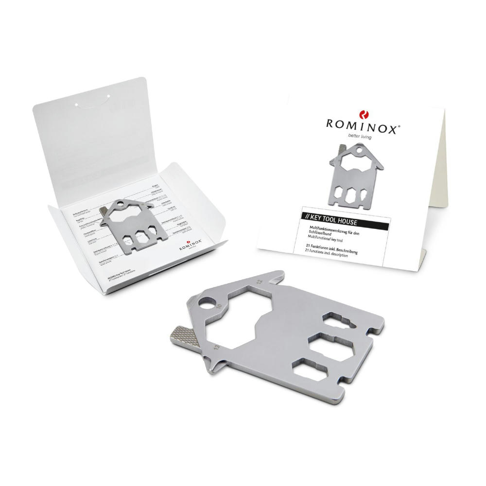 Product image ROMINOX® Key Tool // House - 21 Funktionen (Haus) Werbeartikel