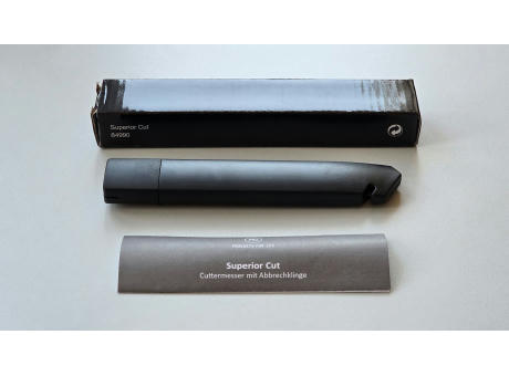 Cuttermesser "Superior Cut schwarz" Werbeartikel