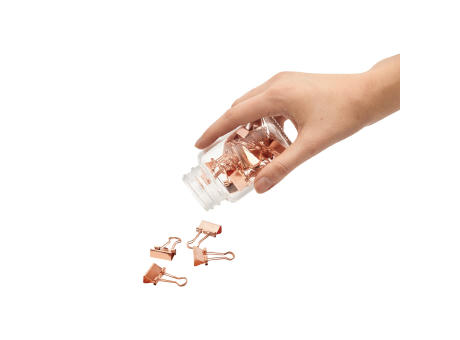 COPPER CLAMP - Dokumentenklammer im Glas Werbeartikel