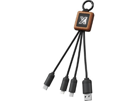 SCX.design C19 20W Easy to Use Kabel aus Holz mit Leuchtlogo bedrucken