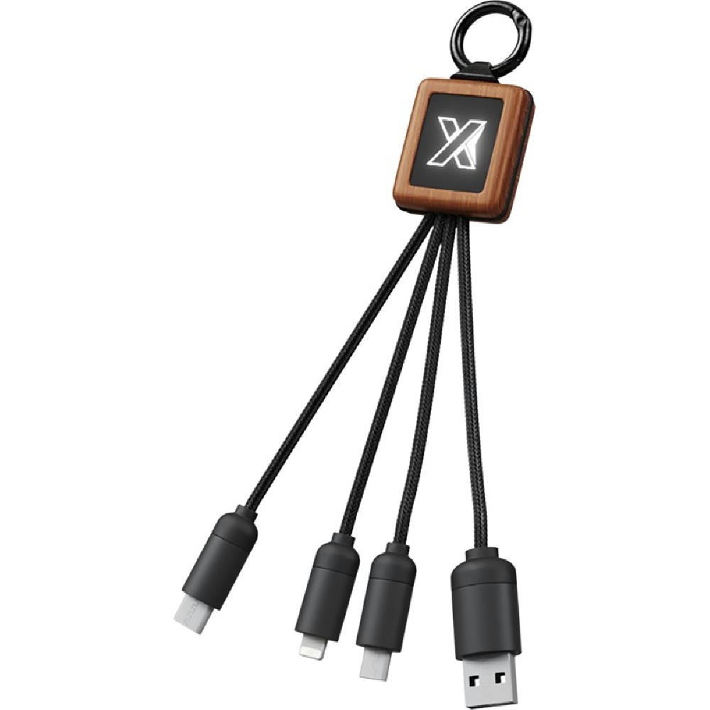 Product image SCX.design C19 20W Easy to Use Kabel aus Holz mit Leuchtlogo Werbeartikel