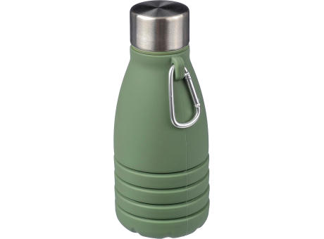 Faltbare Silikon-Trinkflasche 550 ml Erin Werbeartikel