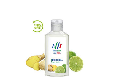 50 ml Flasche - Duschgel Ingwer-Limette - Body Label Werbeartikel