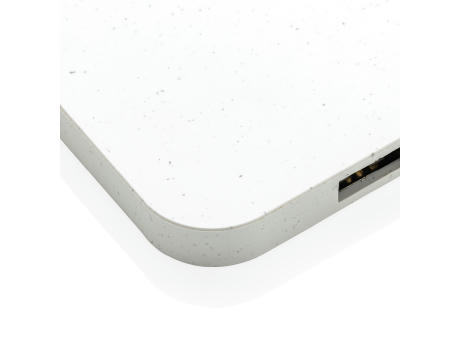 10W Wireless Charger aus RSC recycl. Kunststoff mit Dual-USB Werbeartikel