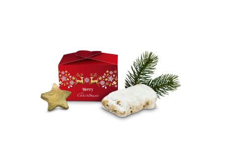 Geschenkartikel / Präsentartikel: Mini-Stollen Merry Christmas bedrucken