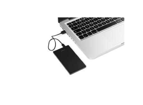 DENNING. Powerbank Slim mit 5'000 mAh aus Edelstahl bedrucken