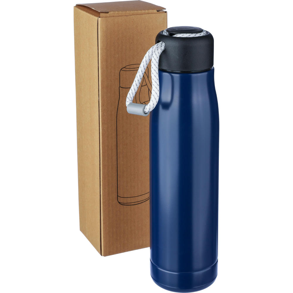 Doppelwandige Trinkflasche aus recyceltem Edelstahl (500 ml) Solene Werbeartikel