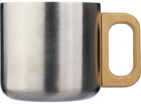 Doppelwandiger Becher aus recyceltem Edelstahl 400 ml Dwight Werbeartikel