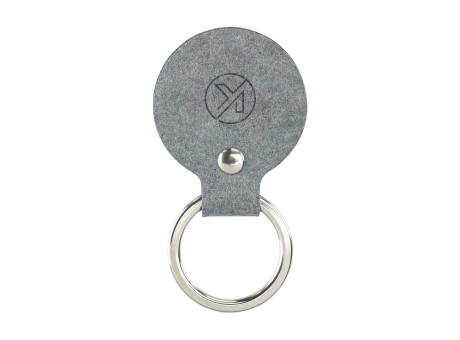 Recycled Denim Textile Keyring Round Schlüsselanhänger bedrucken